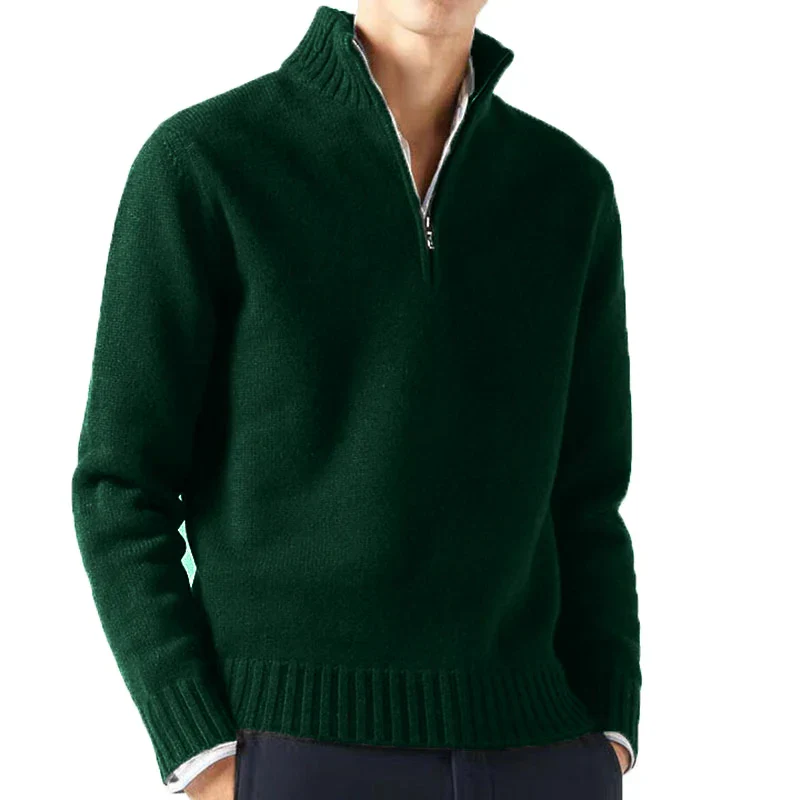 Ludovico® | Quarter Zip Turtleneck Sweater - Image 9