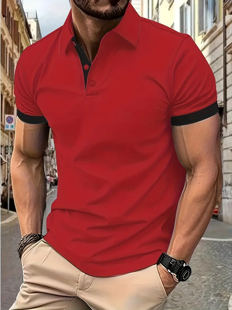 Luke® | Casual Color Block Shirt For Men - Image 49