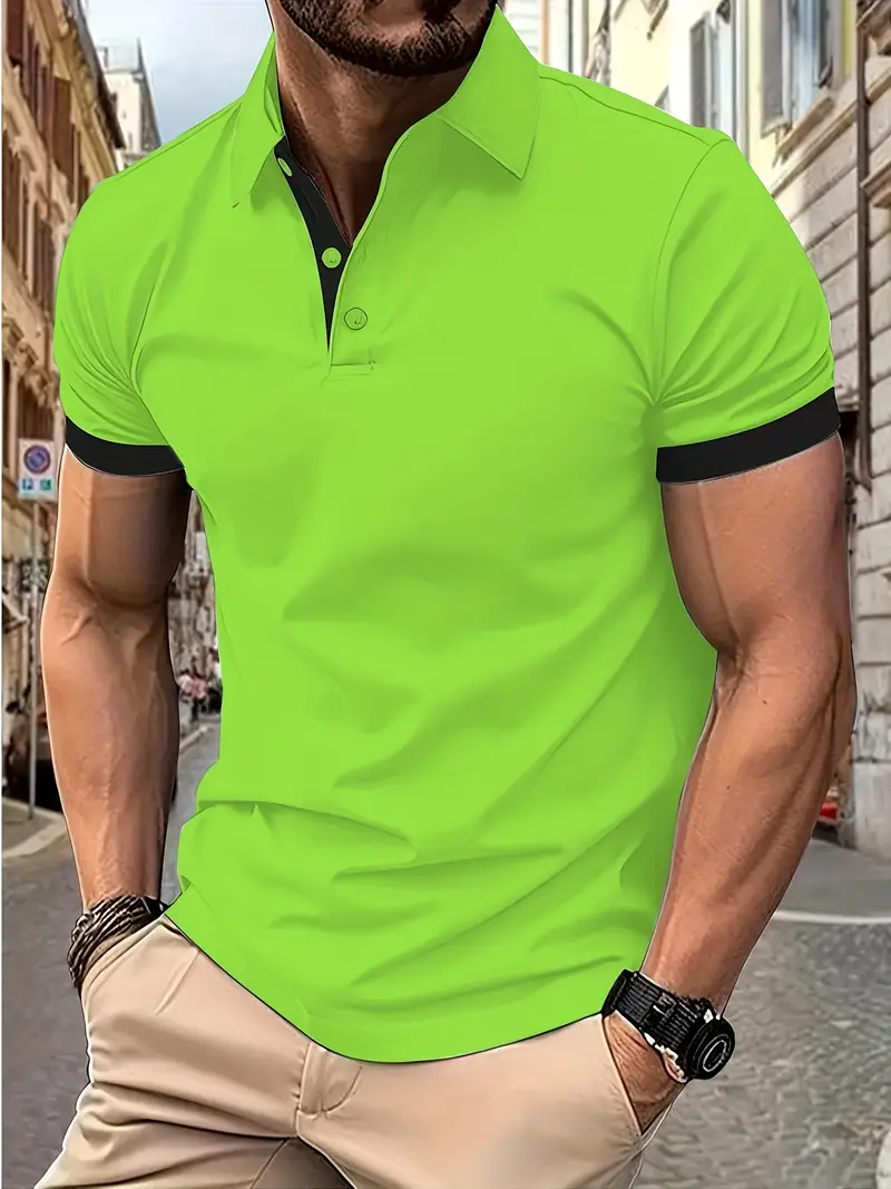 Luke® | Casual Color Block Shirt For Men - Image 53