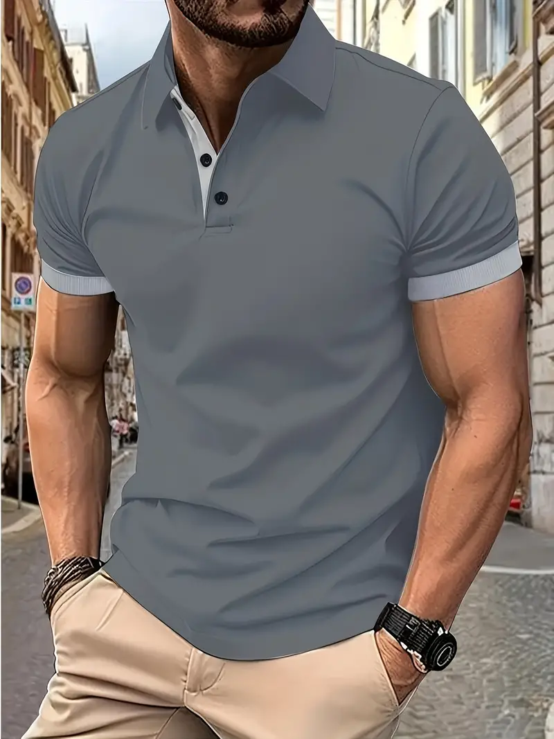 Luke® | Casual Color Block Shirt For Men - Image 55