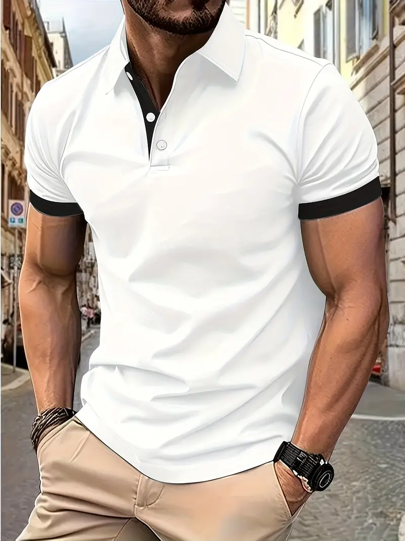 Luke® | Casual Color Block Shirt For Men - Image 56