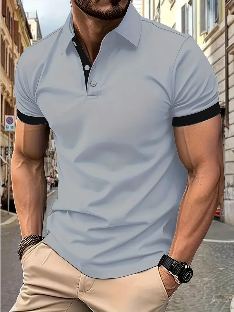 Luke® | Casual Color Block Shirt For Men - Image 59
