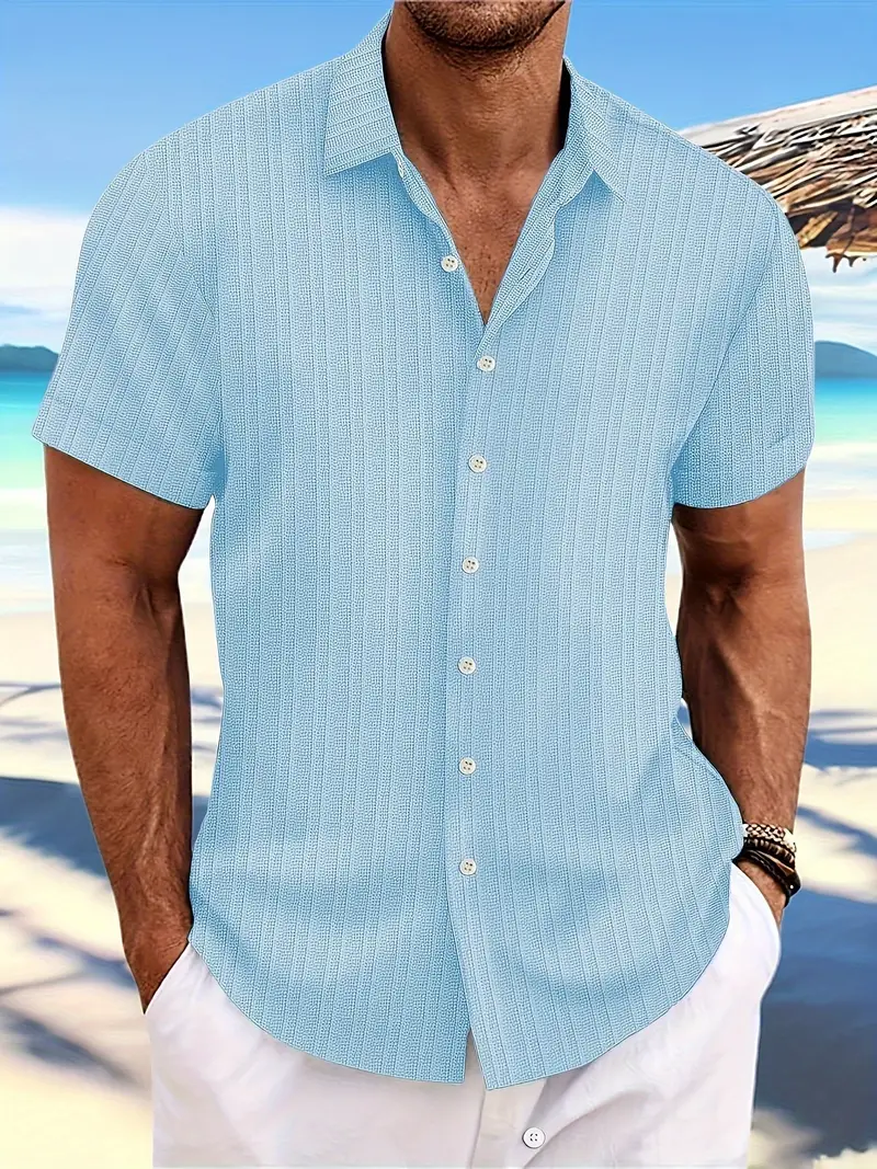 Lulu® | Casual Shirt With A Loose Striped Pattern - Image 12