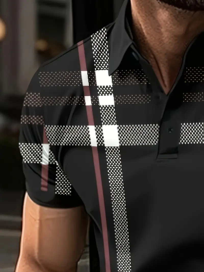 Lurdes® | Stylish Striped Short-Sleeved T-Shirt For Men - Image 11