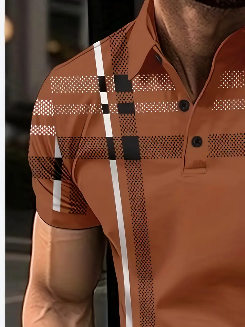 Lurdes® | Stylish Striped Short-Sleeved T-Shirt For Men - Image 13