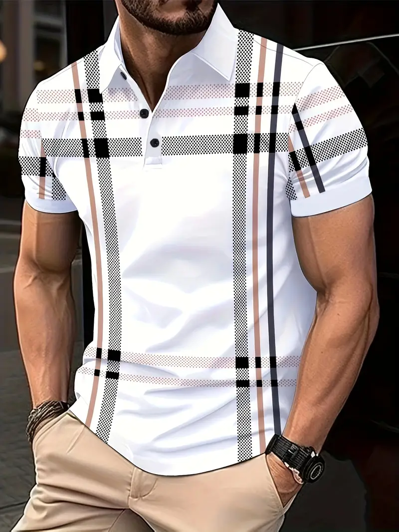 Lurdes® | Stylish Striped Short-Sleeved T-Shirt For Men - Image 16