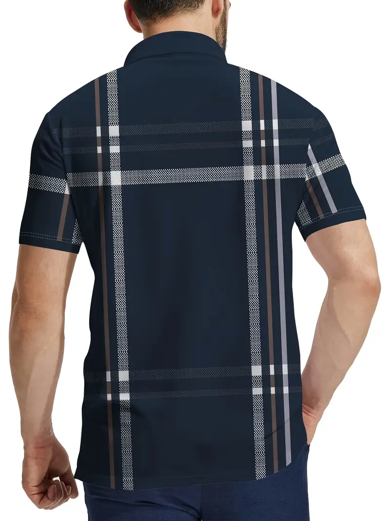 Lurdes® | Stylish Striped Short-Sleeved T-Shirt For Men - Image 4