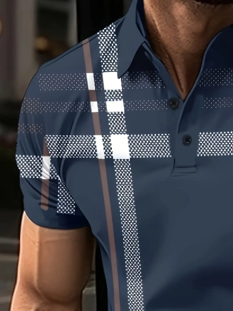 Lurdes® | Stylish Striped Short-Sleeved T-Shirt For Men - Image 5