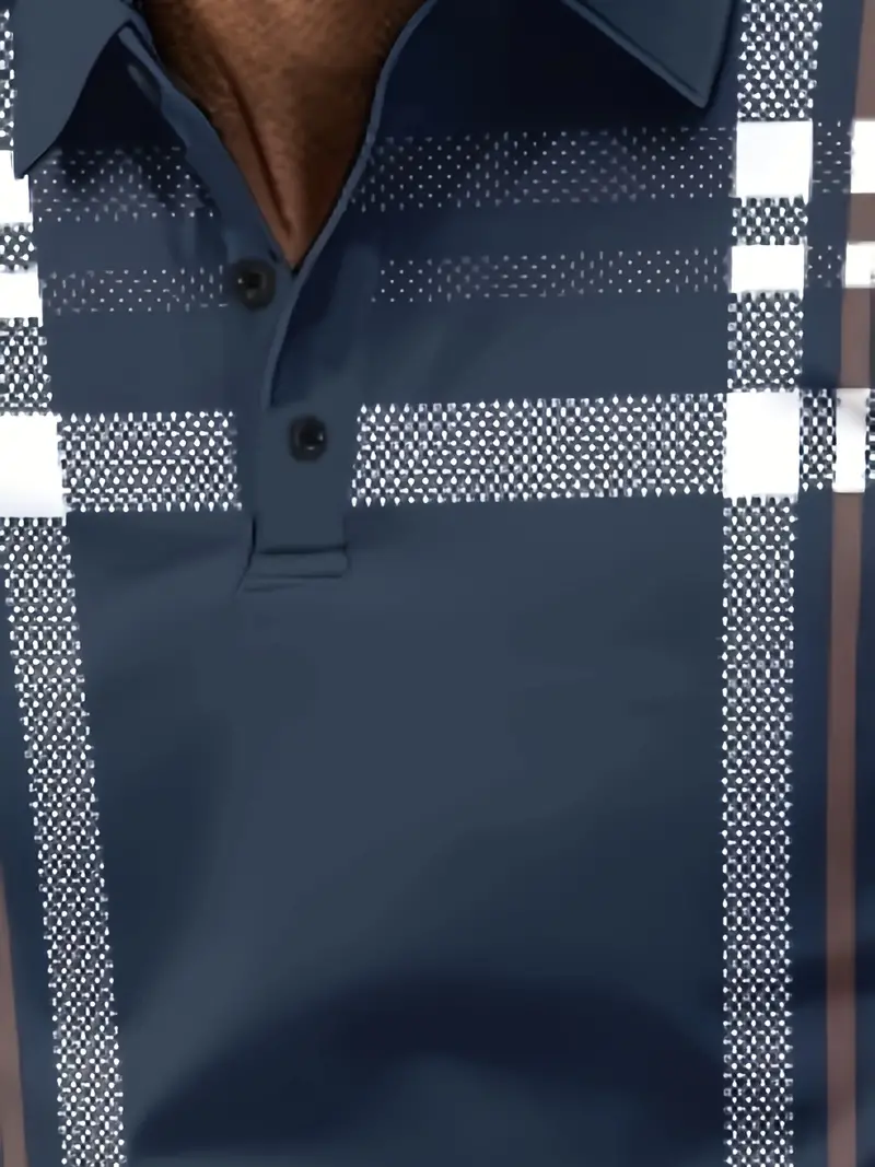 Lurdes® | Stylish Striped Short-Sleeved T-Shirt For Men - Image 7
