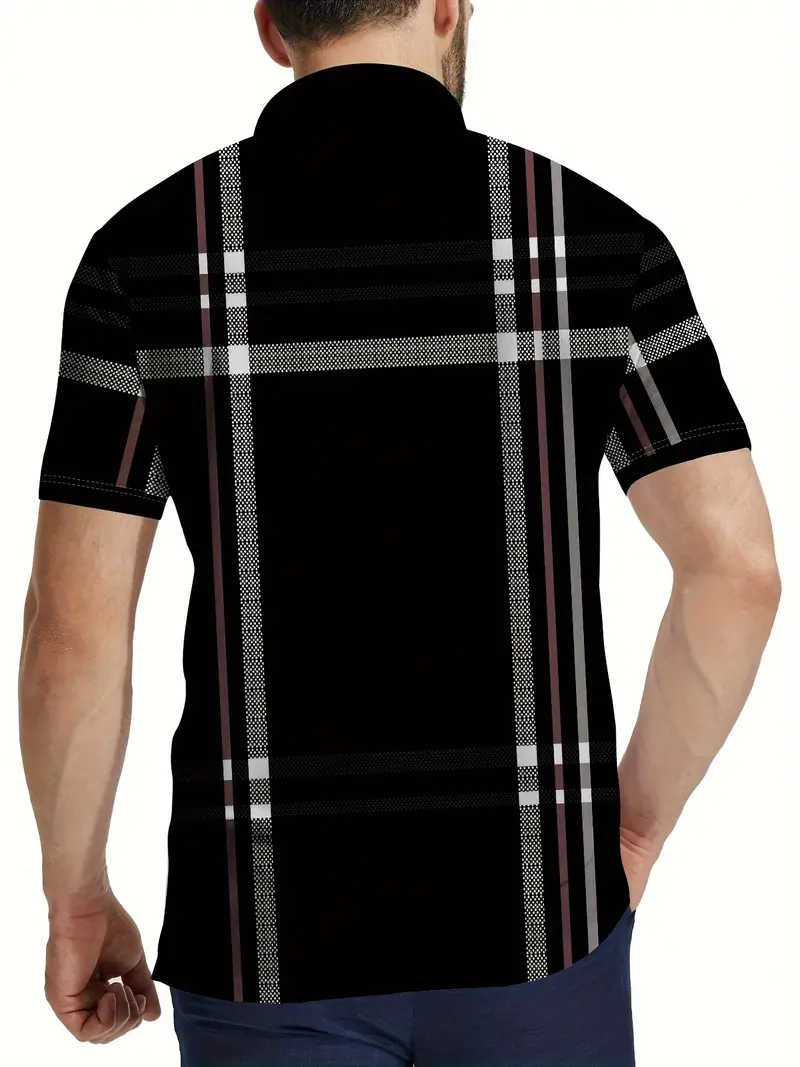 Lurdes® | Stylish Striped Short-Sleeved T-Shirt For Men - Image 8