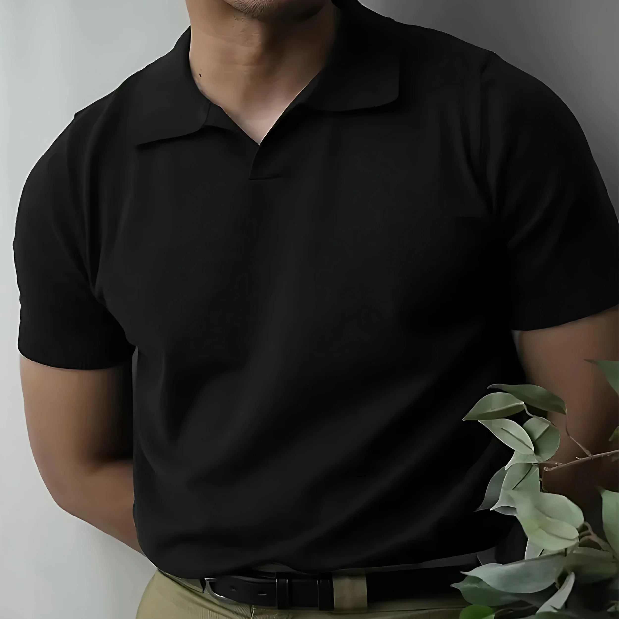 Luther® | Classic V-Neck Polo - Image 2