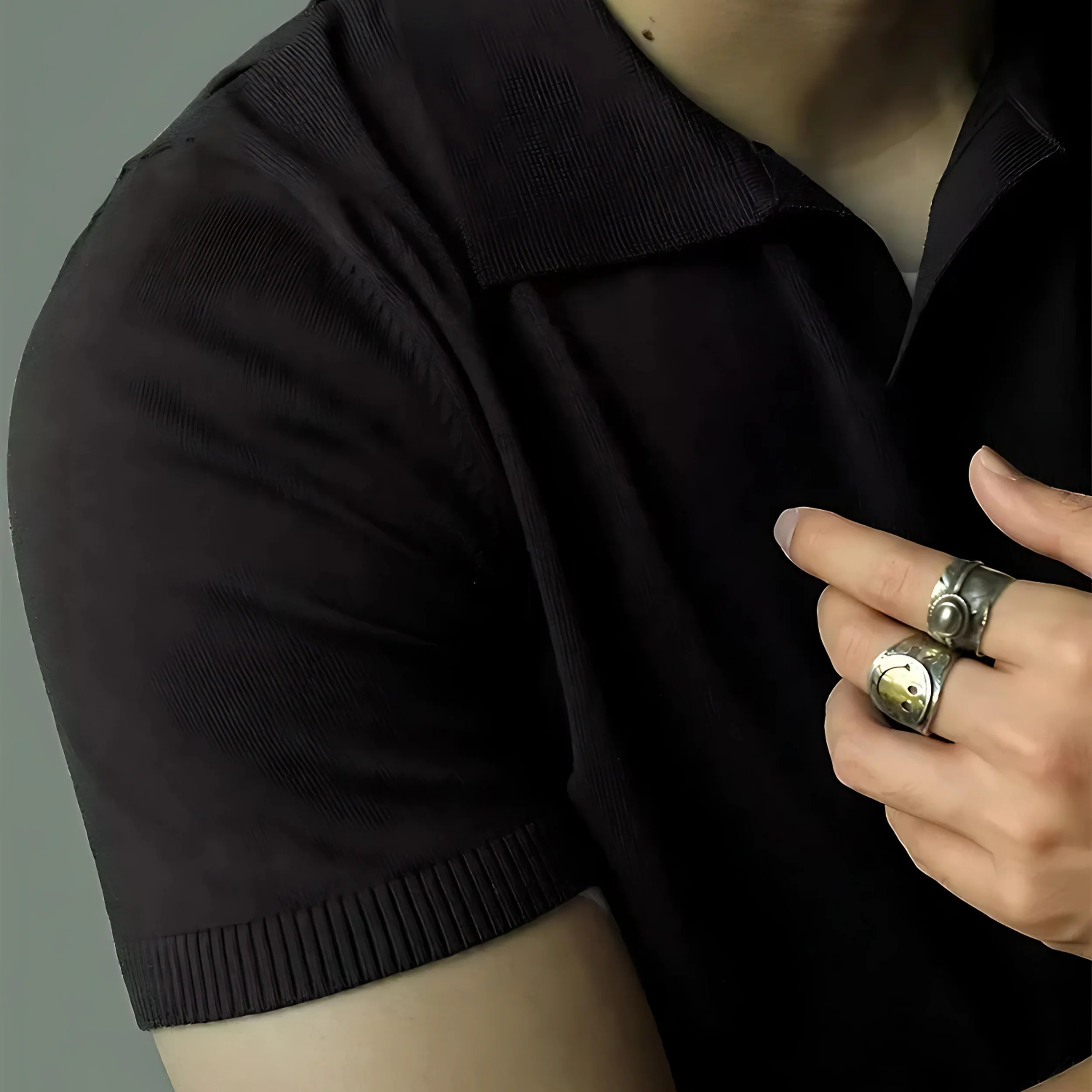 Luther® | Classic V-Neck Polo - Image 3