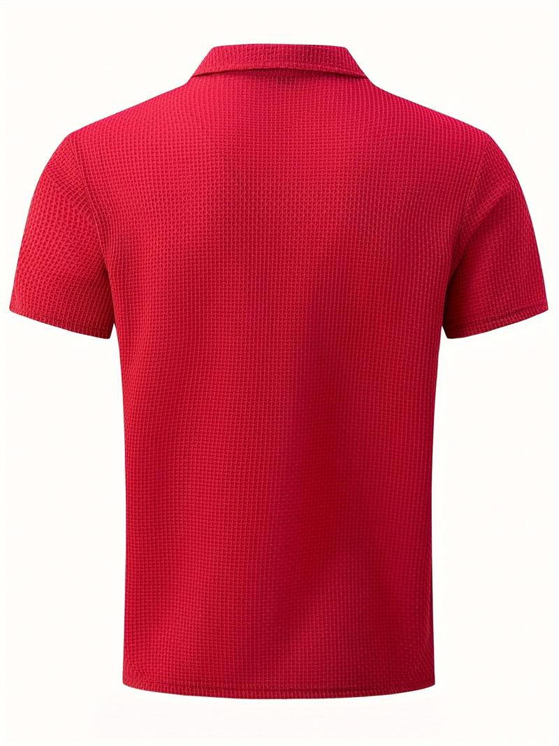 Luz® | Casual, Breathable Short-Sleeved Shirt With Half Buttons - Image 13