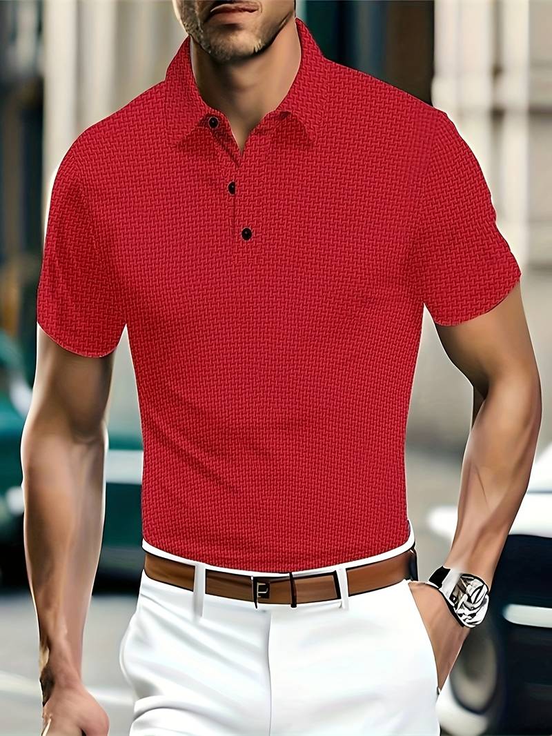 Luz® | Casual, Breathable Short-Sleeved Shirt With Half Buttons - Image 31
