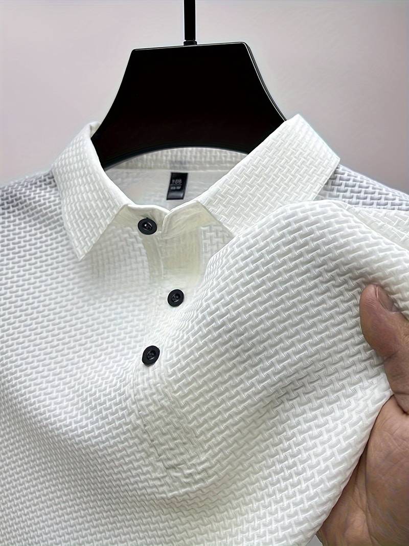 Luz® | Casual, Breathable Short-Sleeved Shirt With Half Buttons - Image 6