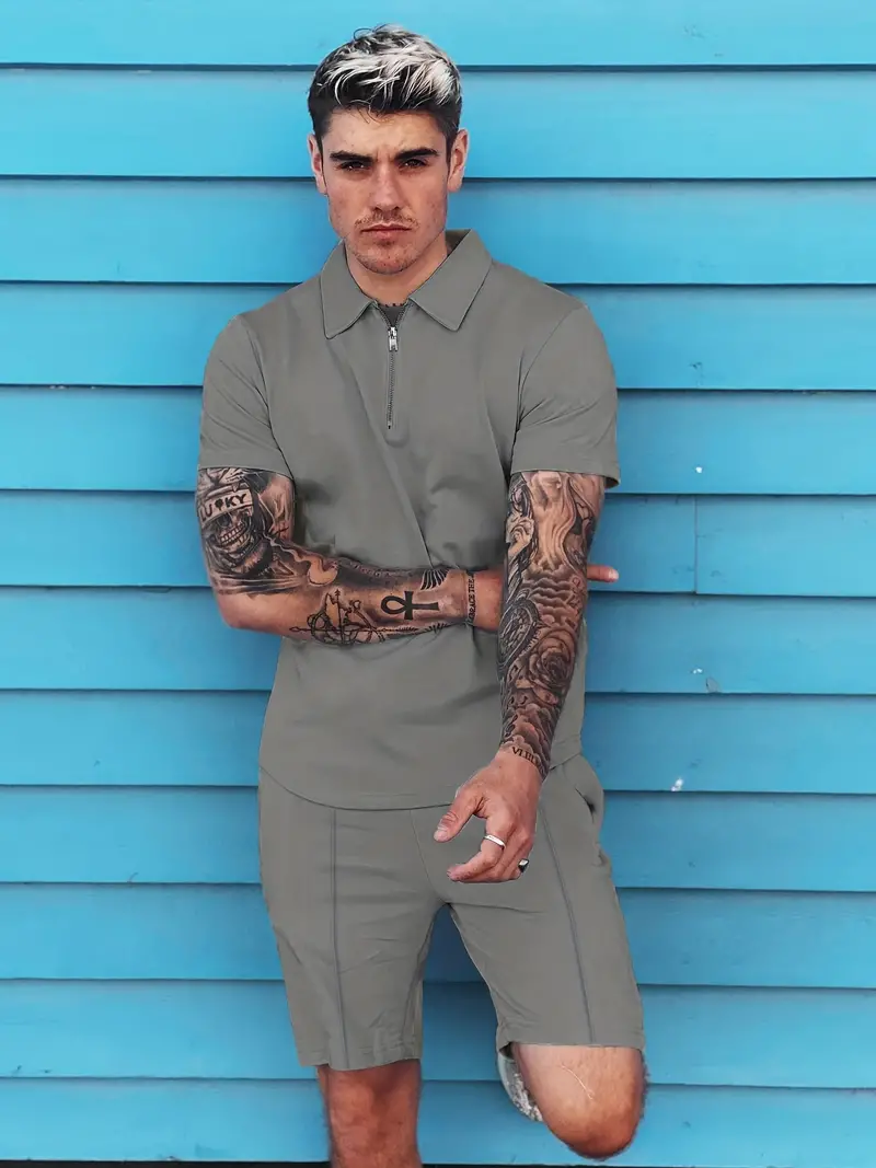 Luzmila® | 2-Piece, Casual, Trendy Polo Shirt Set - Image 3