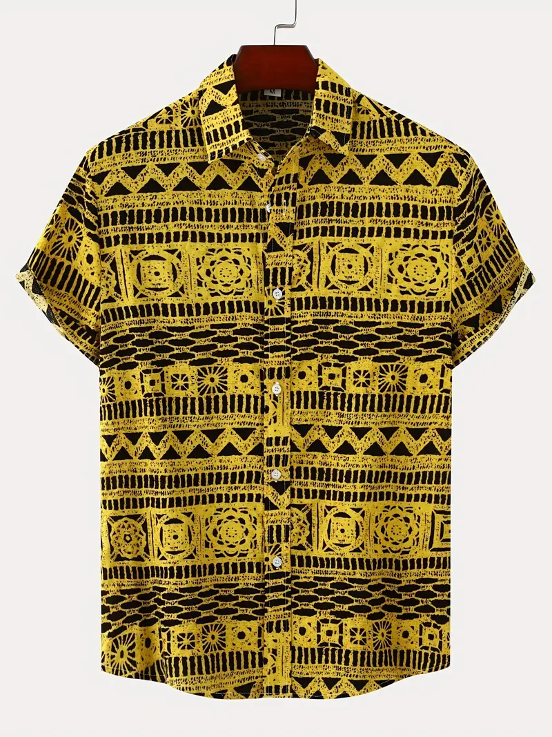 Lyda® | Casual Short-Sleeved Shirt With Various Patterns For Men - Image 10