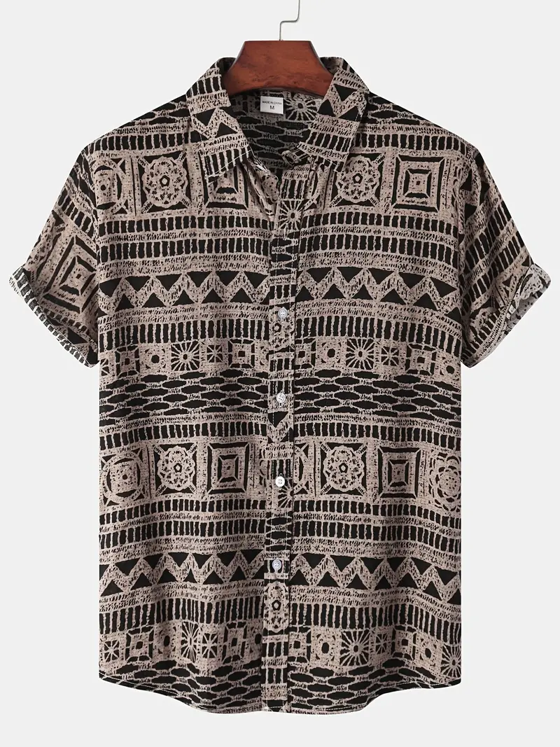 Lyda® | Casual Short-Sleeved Shirt With Various Patterns For Men - Image 2