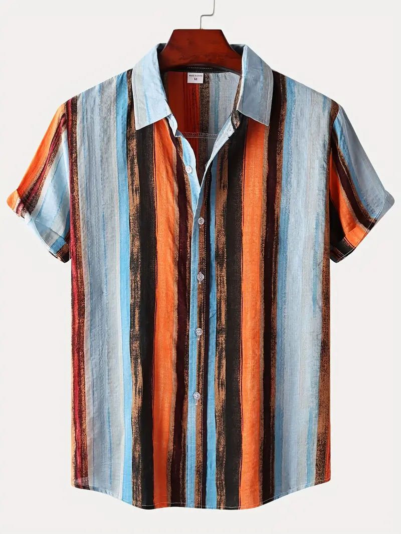 Lyda® | Casual Short-Sleeved Shirt With Various Patterns For Men - Image 3