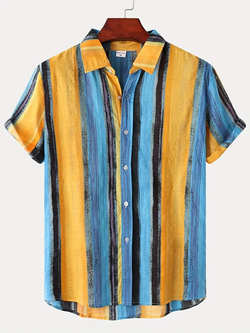 Lyda® | Casual Short-Sleeved Shirt With Various Patterns For Men - Image 4
