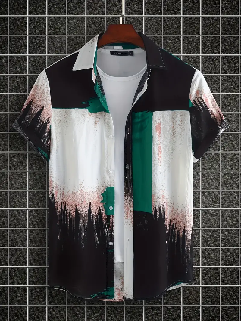 Lyda® | Casual Short-Sleeved Shirt With Various Patterns For Men - Image 8