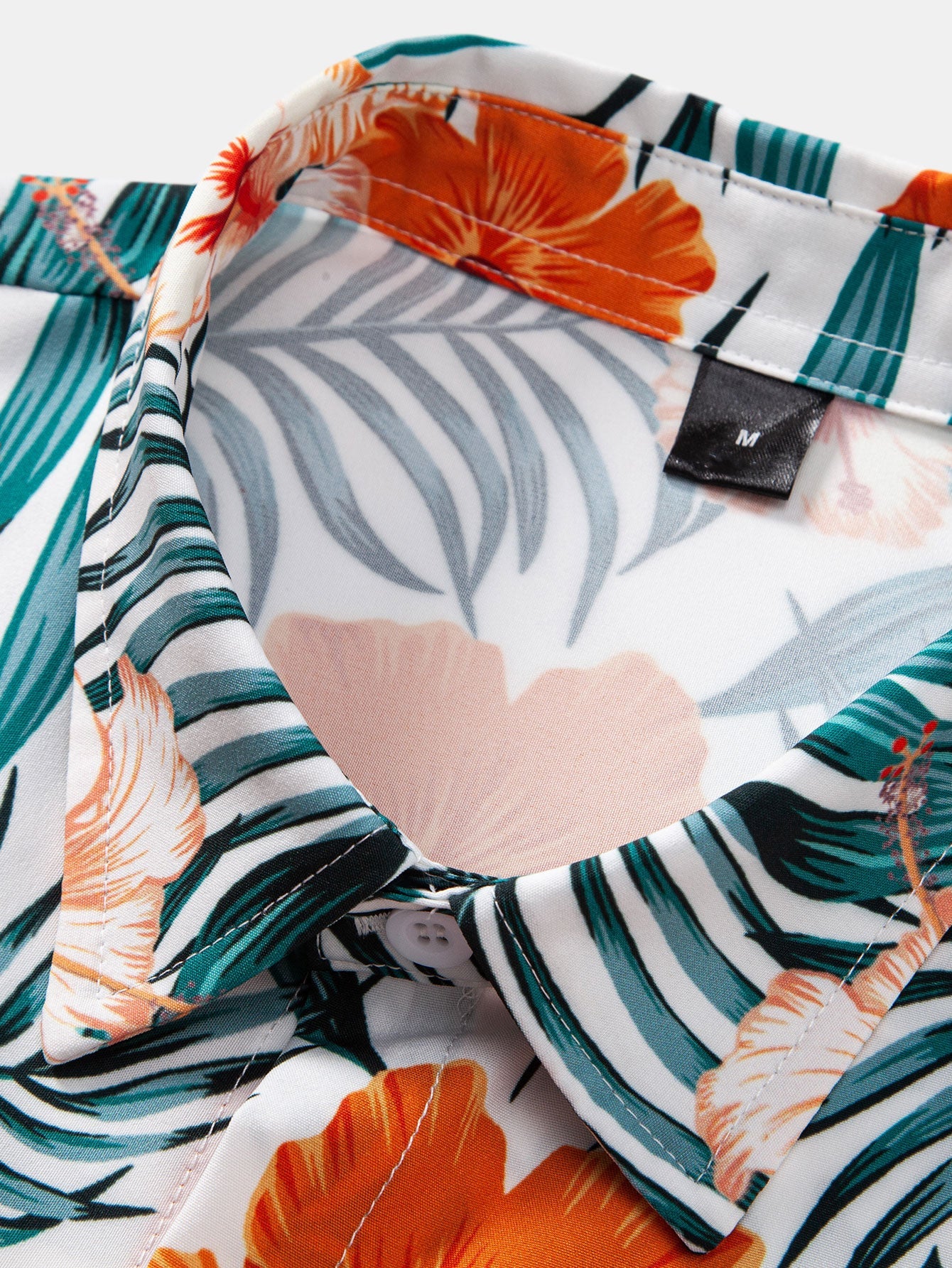 Lyle® | Tropical Flowers Print Button Up Shirt - Image 3