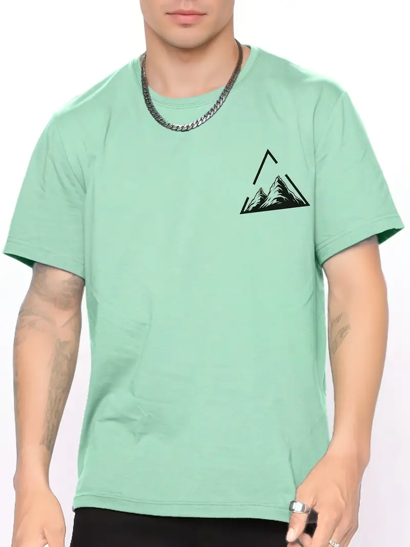 Lyn® | Stylish T-Shirt With A Mountain Pattern Print - Image 2