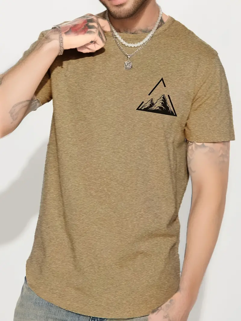 Lyn® | Stylish T-Shirt With A Mountain Pattern Print - Image 3