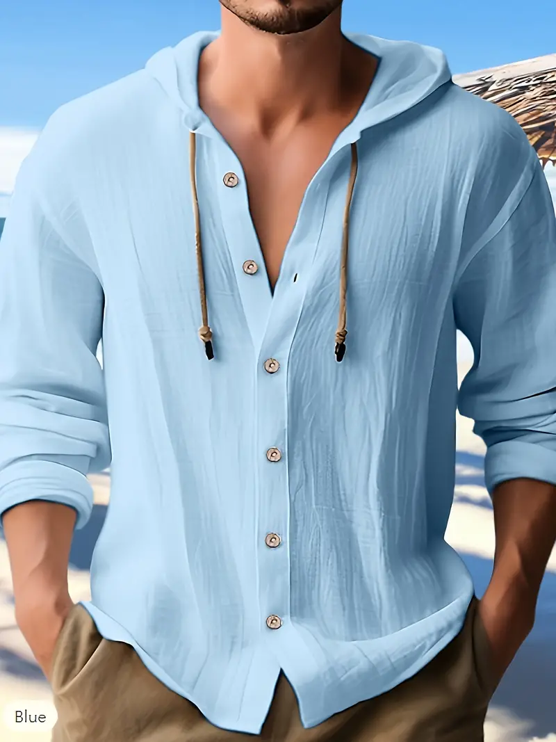 Lynea® | Casual Hooded Shirt With Buttons - Image 20