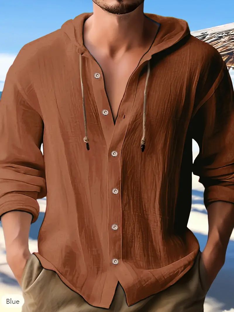 Lynea® | Casual Hooded Shirt With Buttons - Image 23