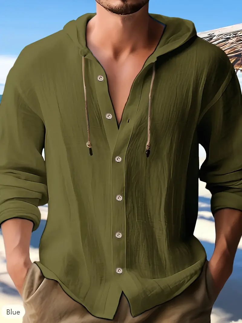 Lynea® | Casual Hooded Shirt With Buttons - Image 24