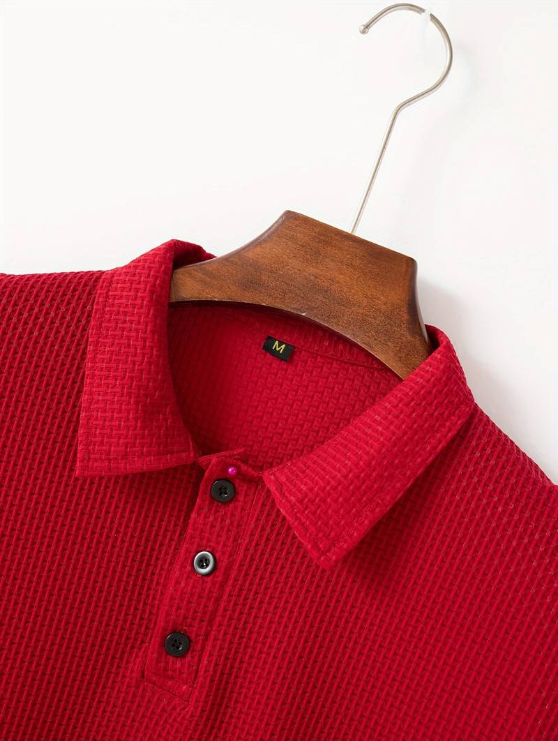 Macaria® | Solid Leisure Golf Shirt For Men - Image 12
