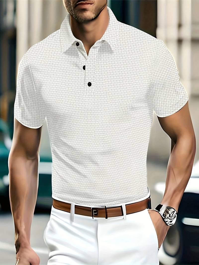 Macaria® | Solid Leisure Golf Shirt For Men - Image 21