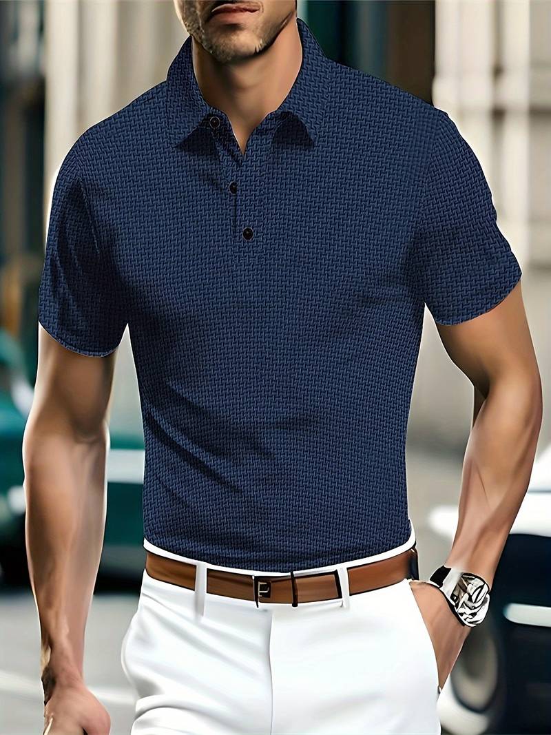 Macaria® | Solid Leisure Golf Shirt For Men - Image 27