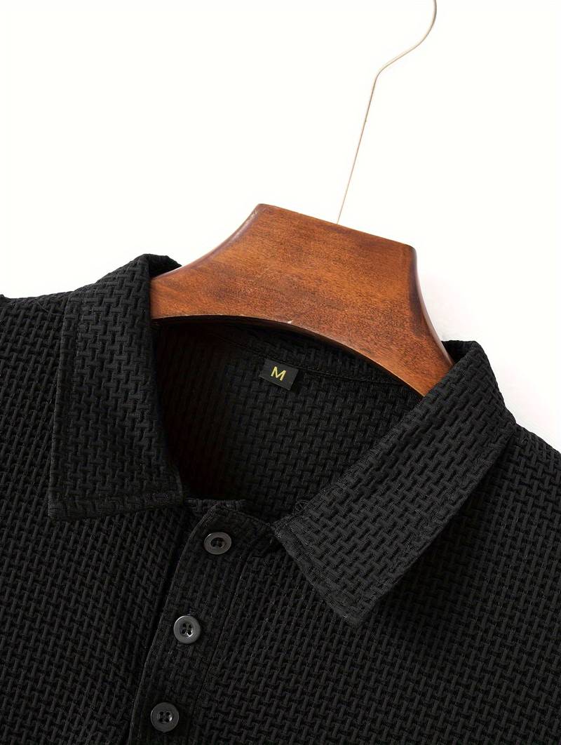 Macaria® | Solid Leisure Golf Shirt For Men - Image 8