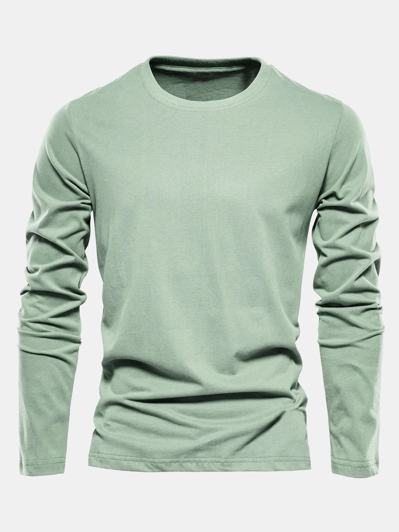 Macario® | Basic Long Sleeve Cotton T-Shirt - Image 2