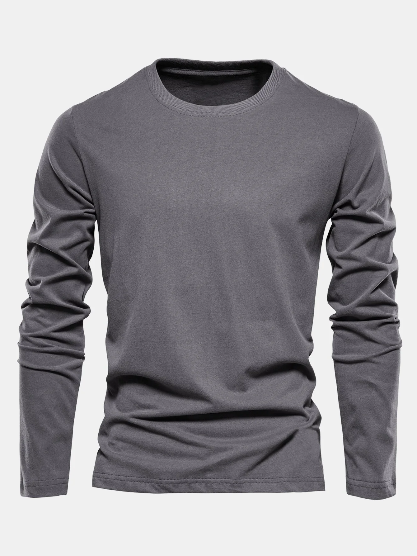 Macario® | Basic Long Sleeve Cotton T-Shirt - Image 3