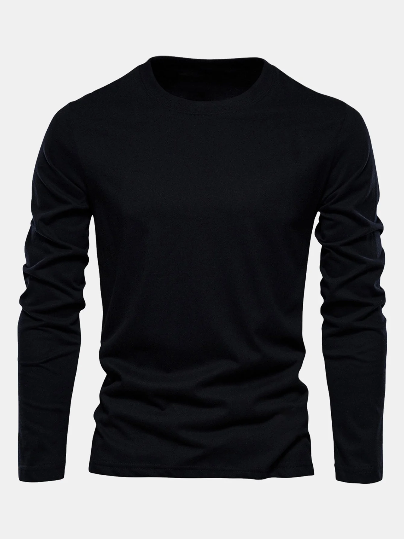 Macario® | Basic Long Sleeve Cotton T-Shirt - Image 6