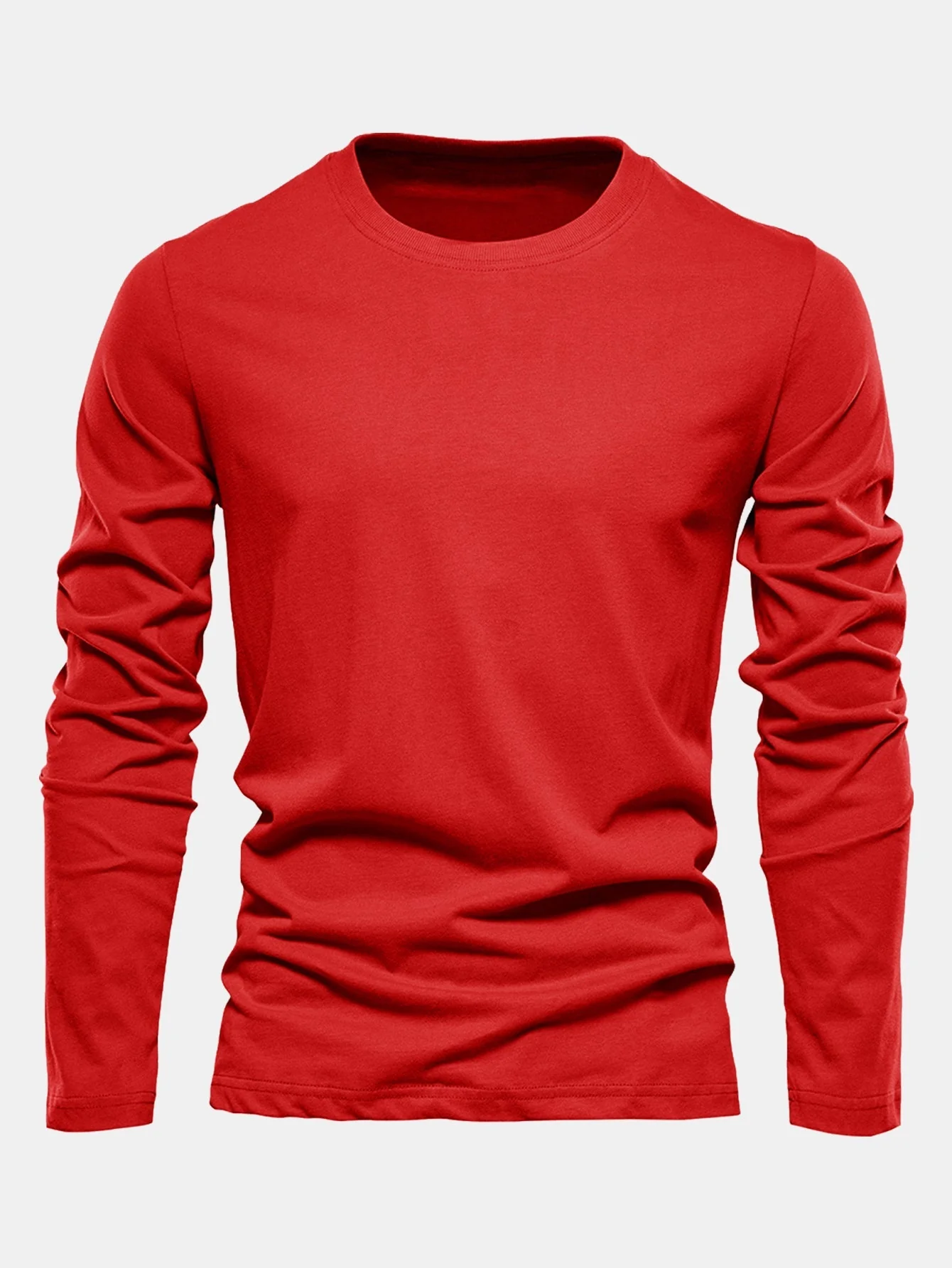 Macario® | Basic Long Sleeve Cotton T-Shirt - Image 7