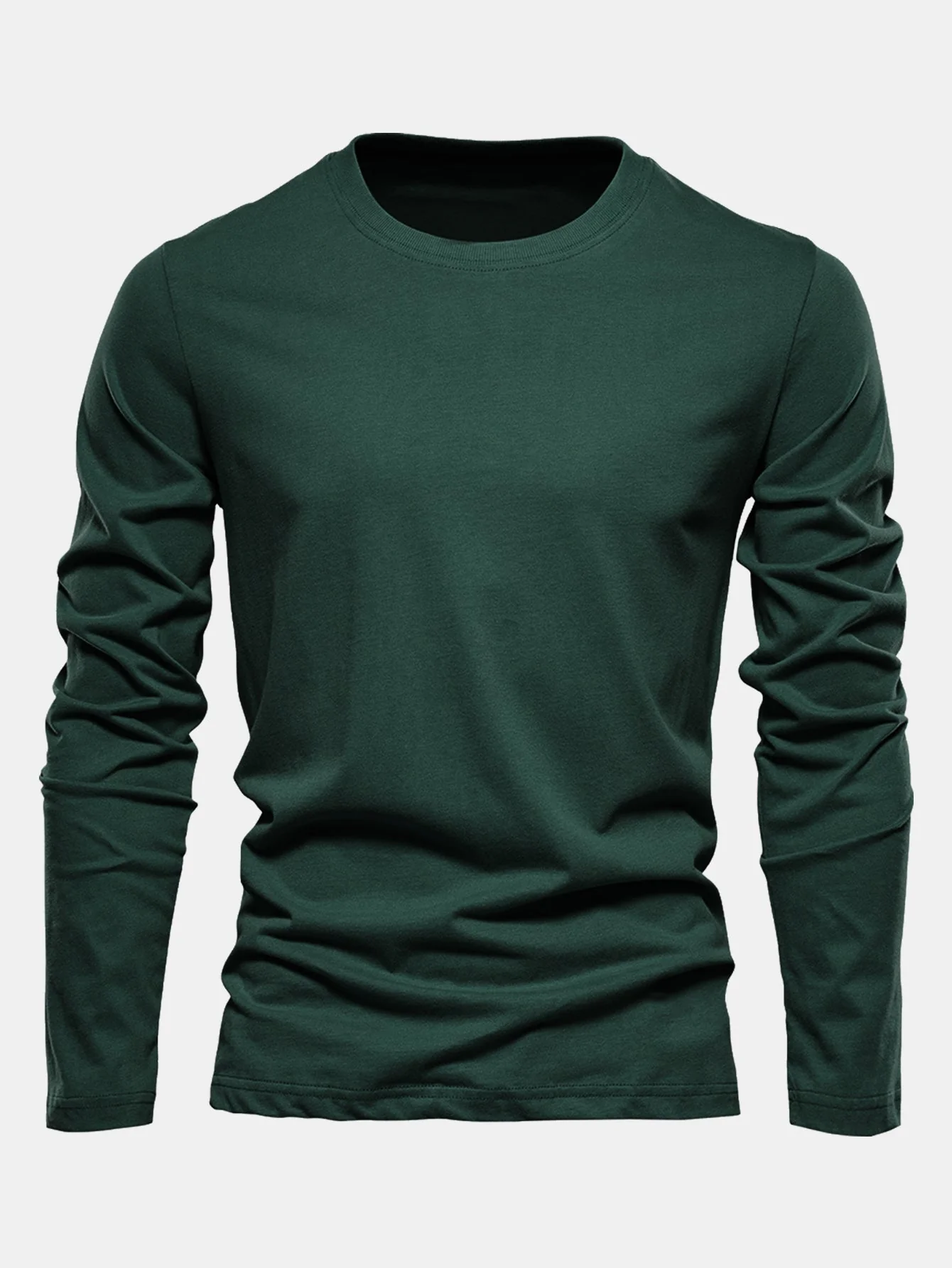 Macario® | Basic Long Sleeve Cotton T-Shirt - Image 8