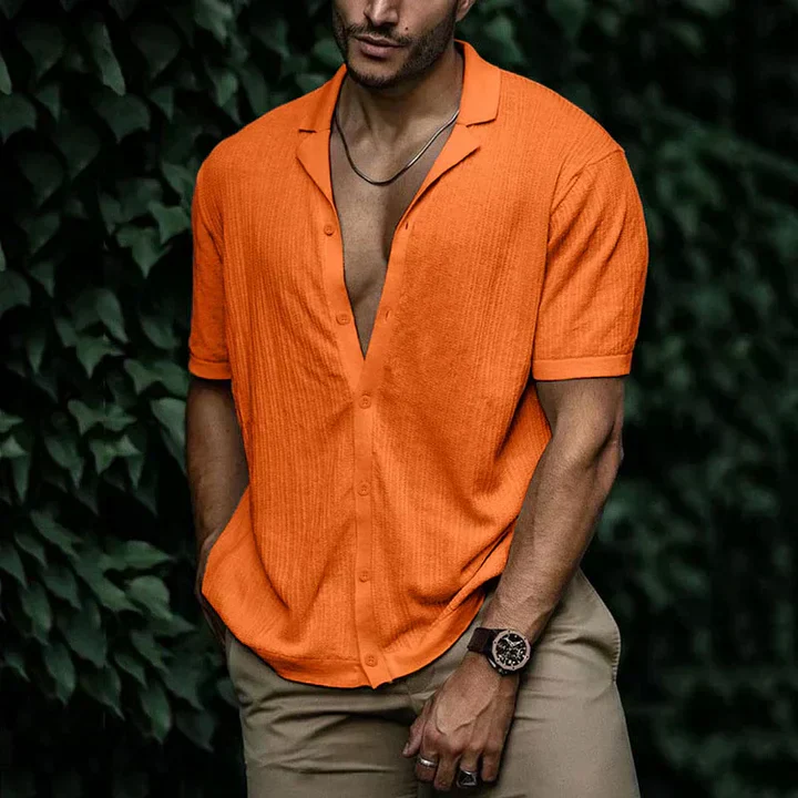 Machelle® | Attractive Cut Paired With Summery Comfort: Summery Linen Men'S Shirt - Image 7