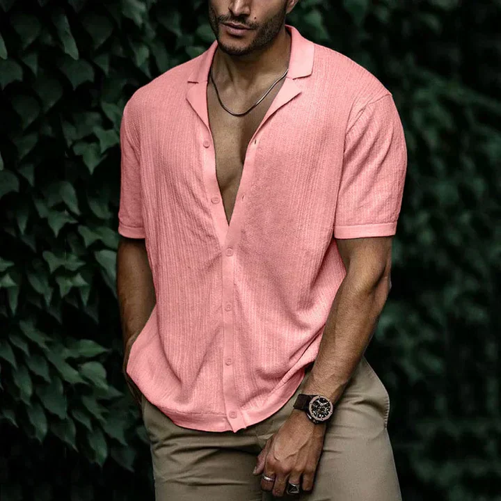 Machelle® | Attractive Cut Paired With Summery Comfort: Summery Linen Men'S Shirt - Image 9