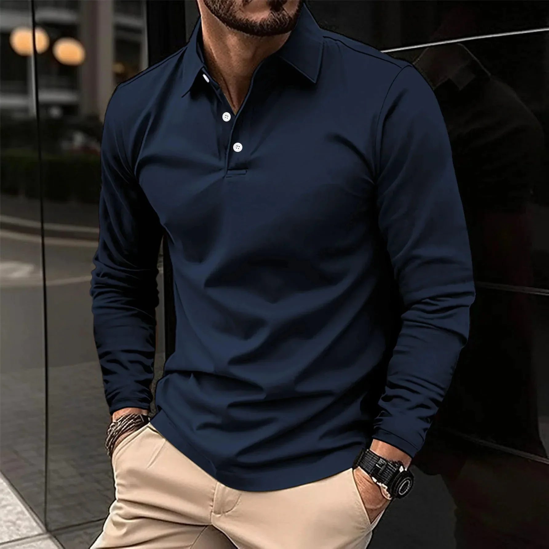 Macrobio® | Long-Sleeve Polo - Image 2