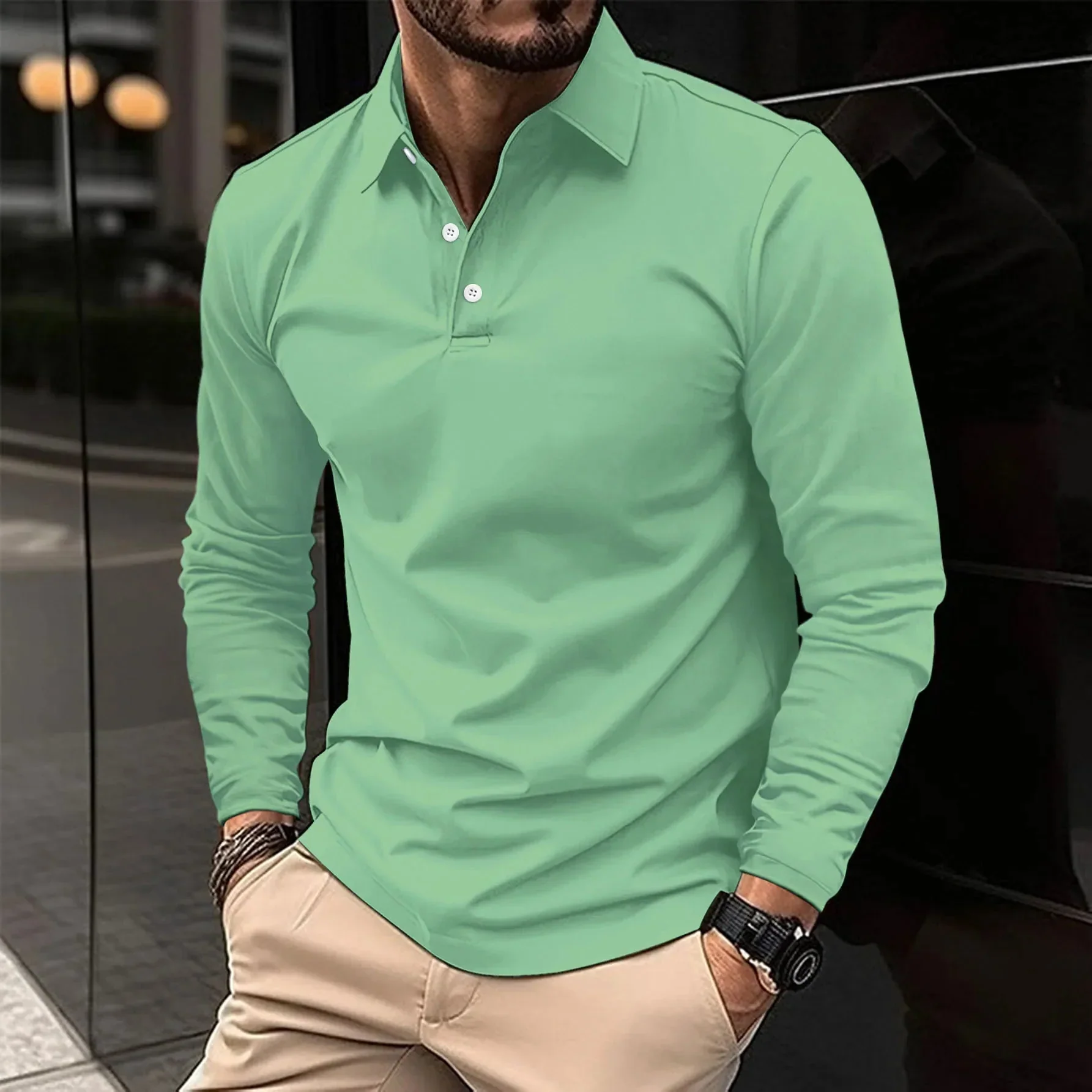 Macrobio® | Long-Sleeve Polo - Image 9