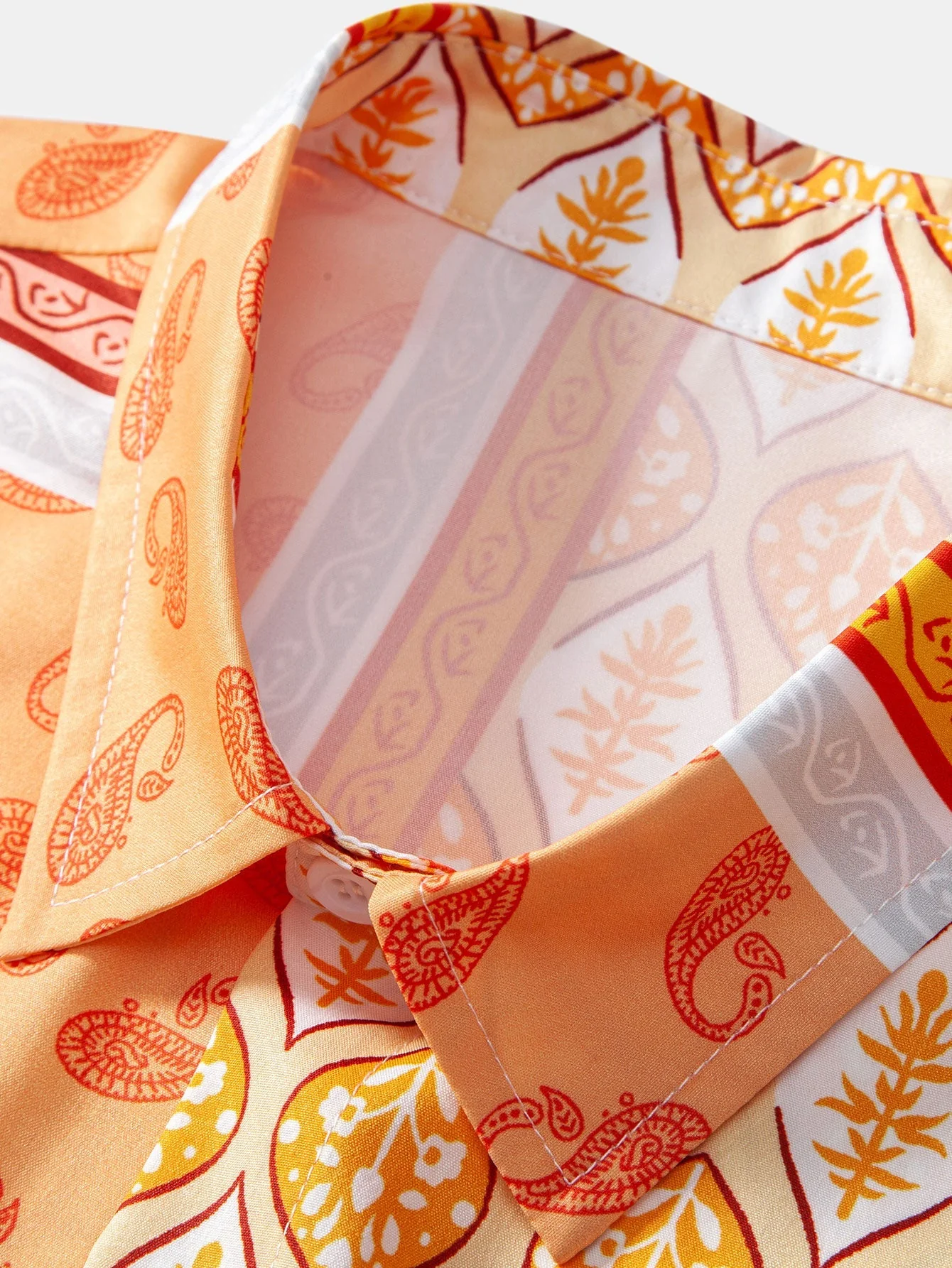 Magnus® | Paisley Border Button Up Shirt - Image 3