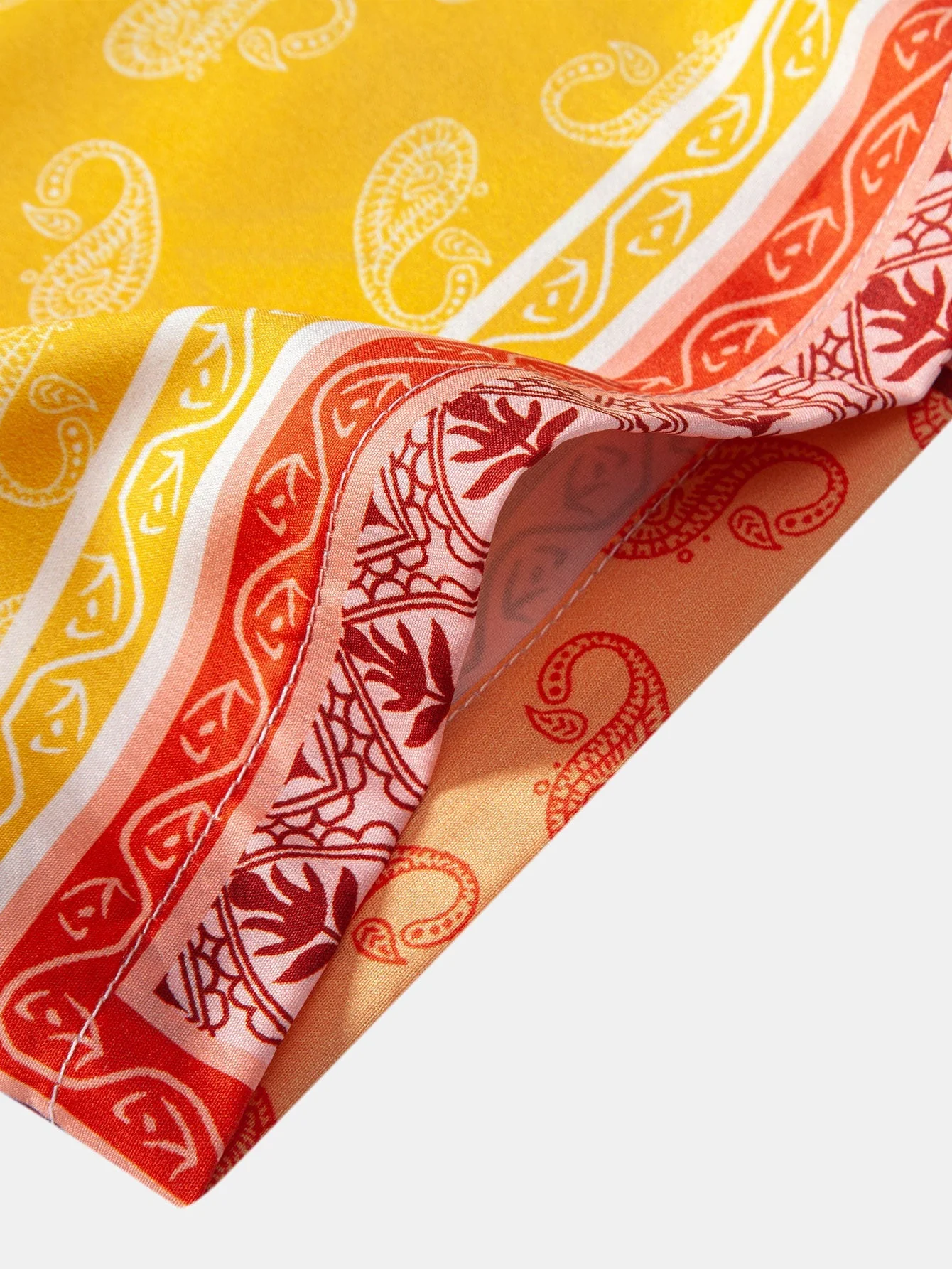 Magnus® | Paisley Border Button Up Shirt - Image 4