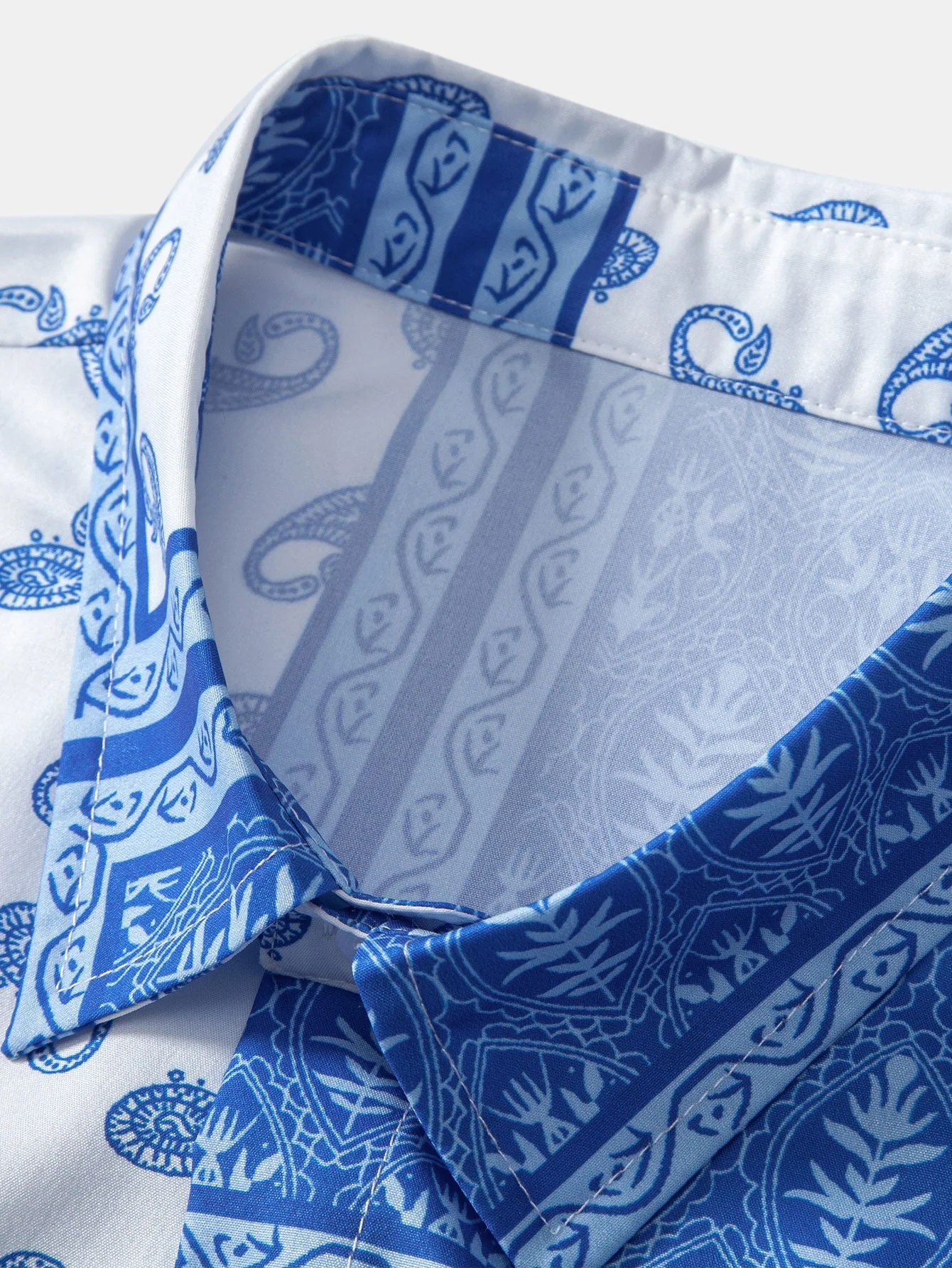 Magnus® | Paisley Border Button Up Shirt - Image 8