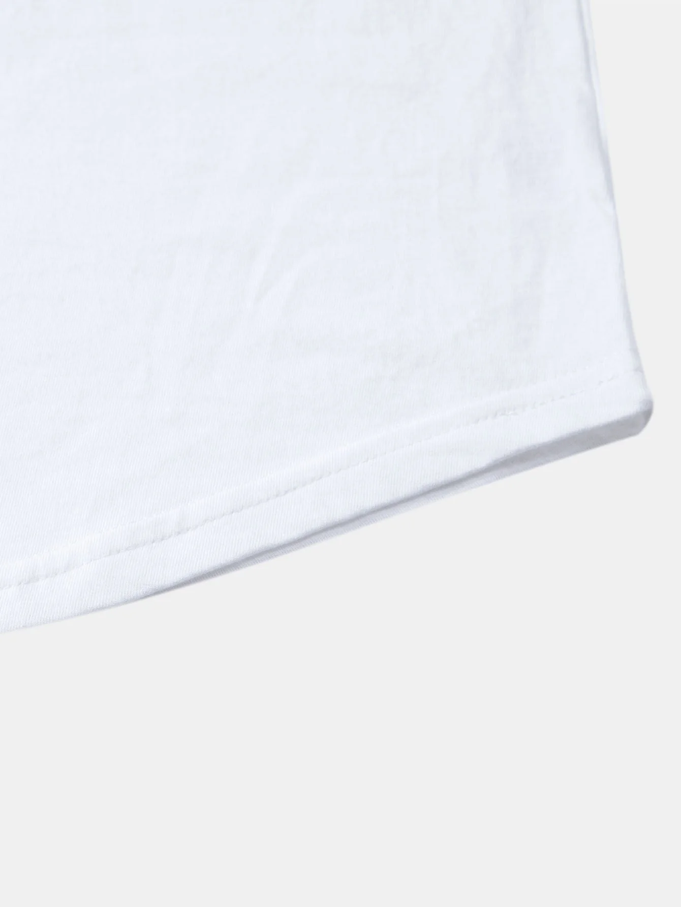Mahmoud® | Basic Long Sleeve Cotton Arc Hem T-Shirt - Image 10