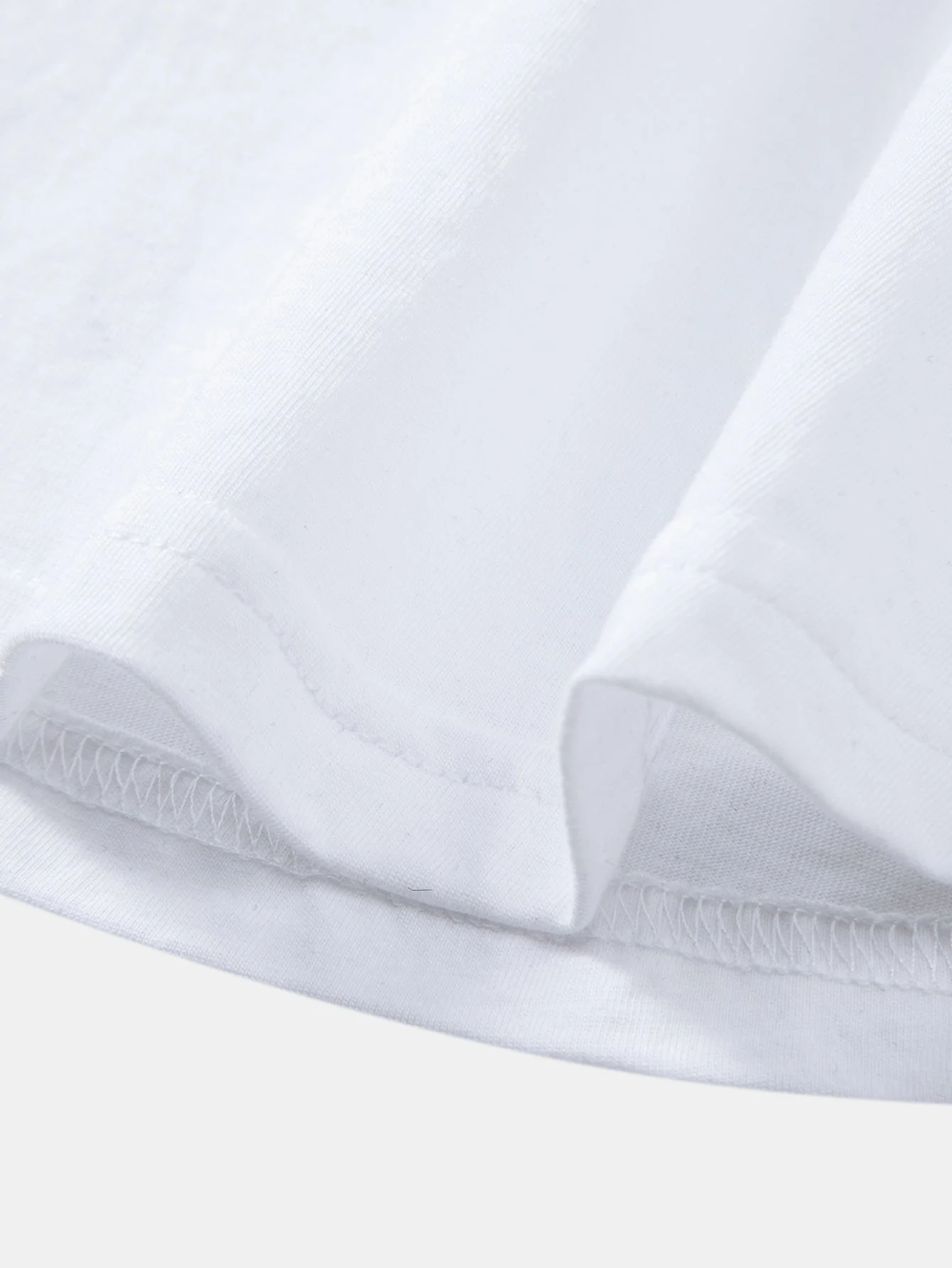 Mahmoud® | Basic Long Sleeve Cotton Arc Hem T-Shirt - Image 11