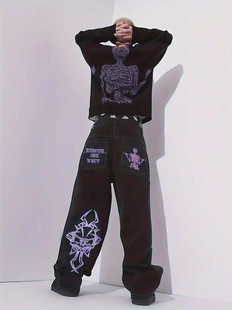 Maksymilian® | Casual Embroidery Jeans For Men - Image 12
